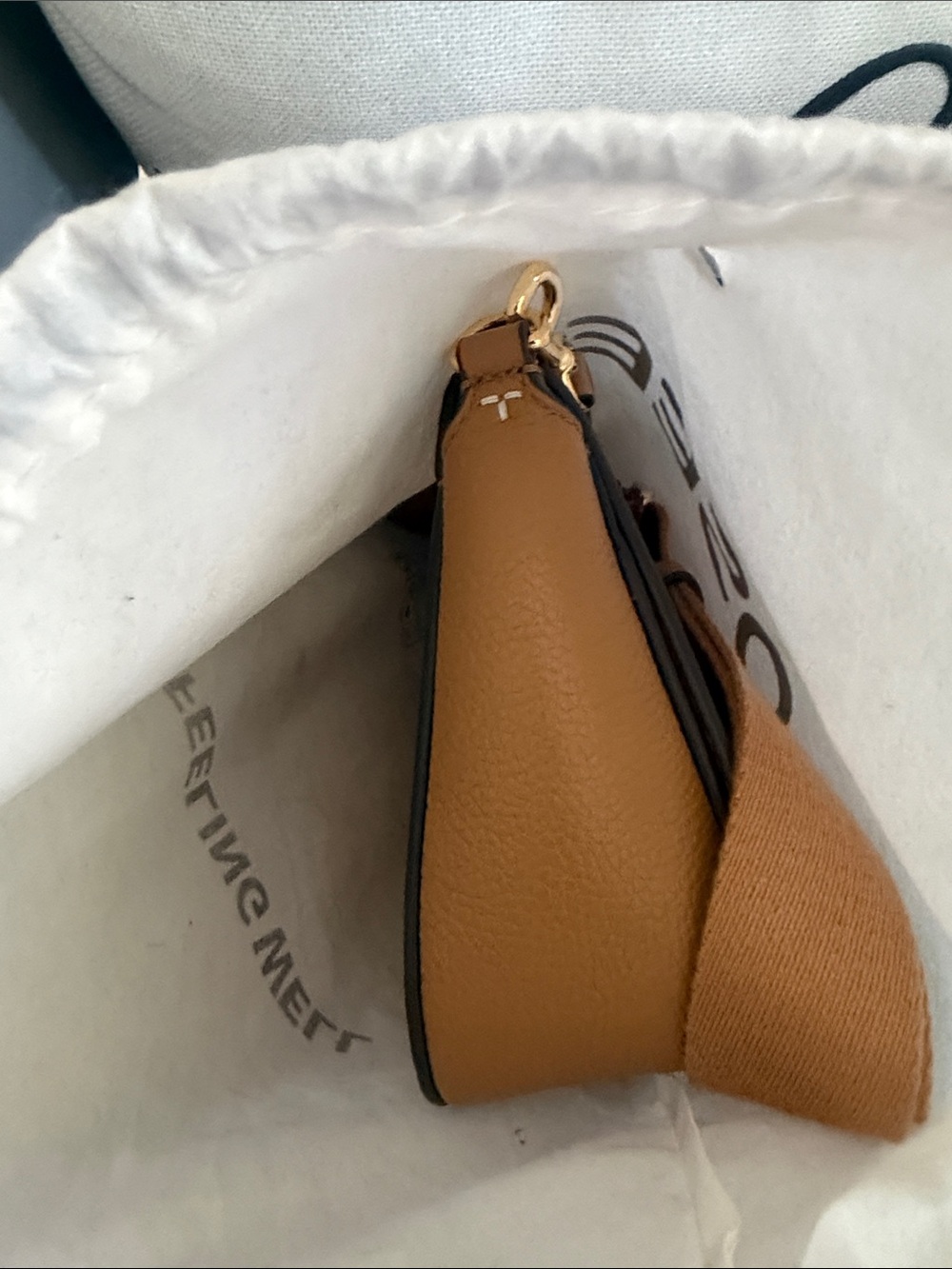 Tory Burch Tan Leather Crossbody Bag with Removable Coin Pouch - Picture 7 of 11